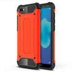 Military Defender Tough Shockproof Case for Huawei Y5 (2018) - Red